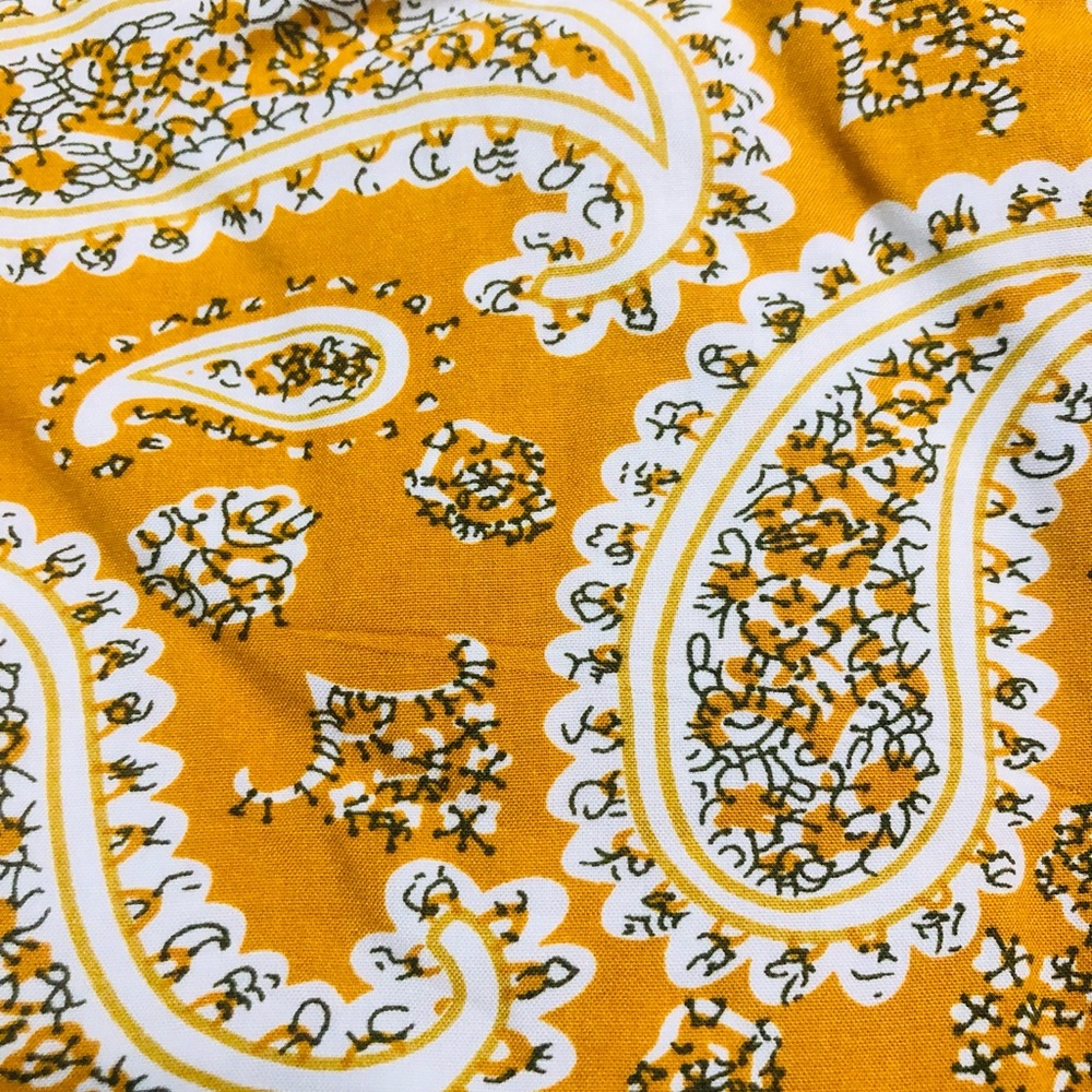 Yellow Bohemian Paisley Print Bell Sleeve Floral Dress - Picture 4 of 5
